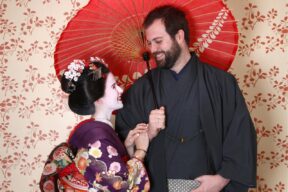 Kyoto Geisha and Samurai Dress Up Couples Experience Couples Photo Kyoto